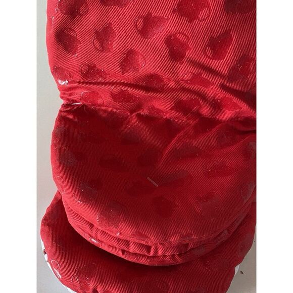 2 Pk Peanuts Snoopy Thanksgiving Fall Doghouse Turkey Mini Oven Mitts Red NEW - Picture 7 of 13